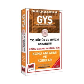 2024 Gys Kültür Ve Turizm Bakanlığı Eğitim Uzmanı Kadrosu İçin Konu Anlatımı Ve Sorular - Yargı Yayınları