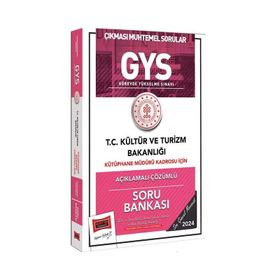 2024 Gys Kültür Ve Turizm Bakanlığı Kütüphane Müdürü Kadrosu İçin Açıklamalı Çözümlü Soru Bankası - Yargı Yayınları