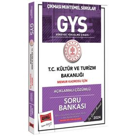 2024 Gys Kültür Ve Turizm Bakanlığı Memur Kadrosu İçin Açıklamalı Çözümlü Soru Bankası - Yargı Yayınları