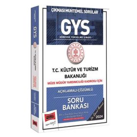 2024 Gys Kültür Ve Turizm Bakanlığı Müze Müdür Yardımcılığı Kadrosu İçin Açıklamalı Çözümlü Soru Bankası - Yargı Yayınları