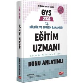 2024 Gys T.C. Kültür ve Turizm Bakanlığı Eğitim Uzmanı Konu Anlatımlı - Data Yayınları