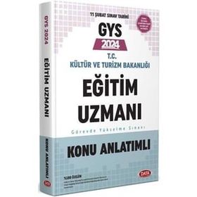 2024 Gys T.C. Kültür ve Turizm Bakanlığı Eğitim Uzmanı Konu Anlatımlı - Data Yayınları