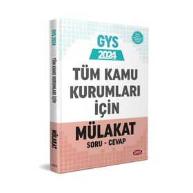 2024 GYS Tüm Kamu Kurumları İçin Mülakat Soru Cevap Görevde Yükselme - Data Yayınları