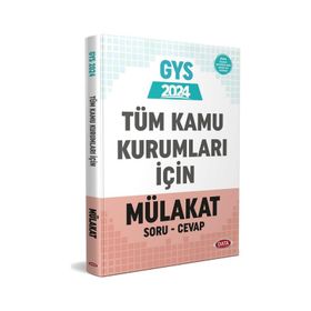 2024 GYS Tüm Kamu Kurumları İçin Mülakat Soru Cevap Görevde Yükselme - Data Yayınları