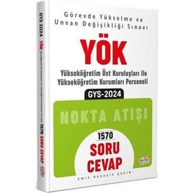 2024 Gys Yok Nokta Atışı Soru Cevap - Editör Yayınları