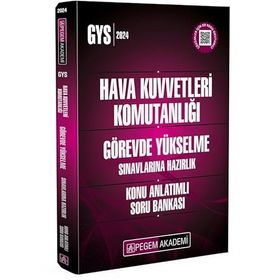 2024 Hava Kuvvetleri Komutanlığı Görevde Yükselme Sınavlarına Hazırlık Konu Anlatımlı Soru Bankası Pegem Akademi Yayıncılık