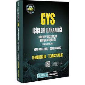 2024 İçişleri Bakanlığı Unvan Değişikliği Sınavı Teknikerlik Teknisyenlik Konu Anlatımlı Soru Bankası Pegem Akademi Yayıncılık
