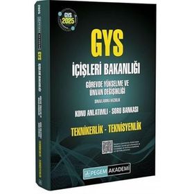 2024 İçişleri Bakanlığı Unvan Değişikliği Sınavı Teknikerlik Teknisyenlik Konu Anlatımlı Soru Bankası Pegem Akademi Yayıncılık