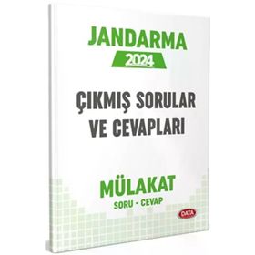 2024 Jandarma Mülakat Çıkmış Soruları ve Cevapları - Data Yayınları