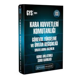 2024 Kara Kuvvetleri Komutanlığı Görevde Yükselme ve Unvan Değişikliği Konu Anlatımlı Soru Bankası Pegem Akademi Yayıncılık