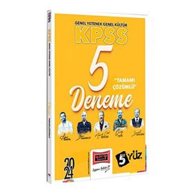 2024 KPSS 5Yüz Ekibi GK-GY Tüm Dersler Tamamı Çözümlü 5 Deneme - Yargı Yayınevi