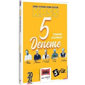 2024 KPSS 5Yüz Ekibi GK-GY Tüm Dersler Tamamı Çözümlü 5 Deneme - Yargı Yayınevi