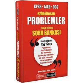 2024 KPSS ALES DGS Problemler Ezberbozan Soru Bankası Pegem Yayınları