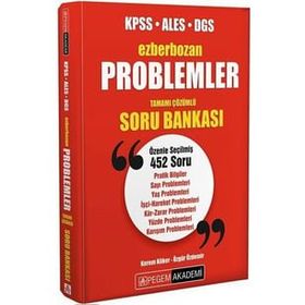 2024 KPSS ALES DGS Problemler Ezberbozan Soru Bankası Pegem Yayınları