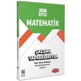 2024 KPSS Çalışma Yapraklarıyla Matematik Data Yayınları
