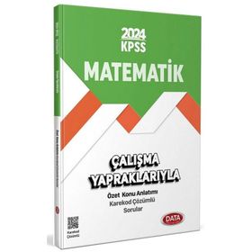 2024 KPSS Çalışma Yapraklarıyla Matematik Data Yayınları