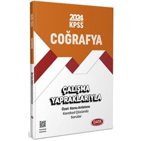 2024 Kpss Coğrafya Çalışma Yapraklarıyla Özet Konu Anlatımı ve Çözümlü Sorular - Data Yayınları