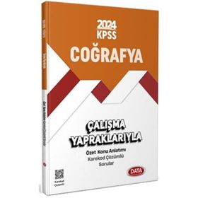 2024 Kpss Coğrafya Çalışma Yapraklarıyla Özet Konu Anlatımı ve Çözümlü Sorular - Data Yayınları