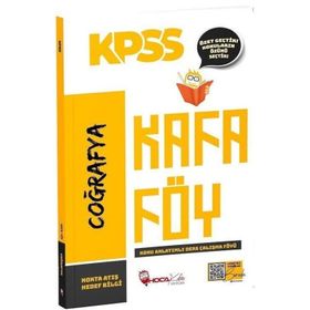 2024 KPSS Coğrafya Konu Anlatımlı Kafa Föy Hoca Kafası Yayınları