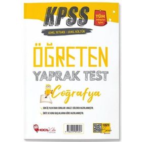 2024 KPSS Coğrafya Öğreten Yaprak Test Hoca Kafası Yayınları