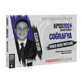 2024 KPSS Coğrafya Video Ders Notları - İndeks Akademi Yayıncılık