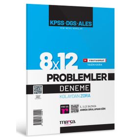 2024 KPSS-DGS-ALES Yeni Nesil 8x12 Tamamı Video Çözümlü Problemler Deneme Marka Yayınları
