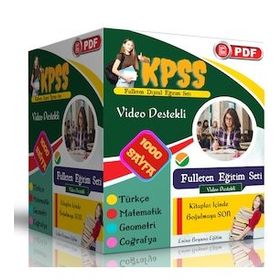 2024 KPSS Dijital Eğitim Seti 1000 PDF Sayfası Enine Boyuna Eğitim