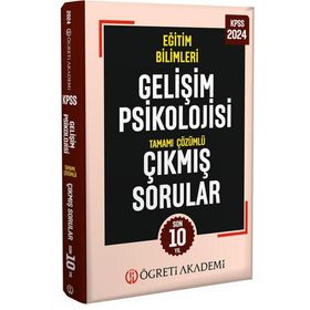 2024 KPSS Eğitim Bilimleri Gelişim Psikolojisi Tamamı Çözümlü Çıkmış Sorular Roman Boy - Pegem Akademi