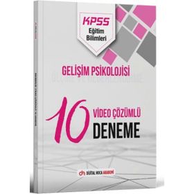 2024 KPSS Eğitim Bilimleri Gelişim Psikolojisi Video Çözümlü 10 Deneme - Dijital Hoca Akademi
