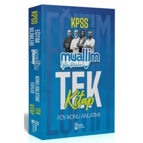 2024 KPSS Eğitim Bilimleri Muallim Föy Tek Kitap Konu Anlatımı İsem Yayınları