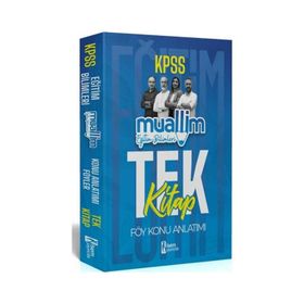 2024 KPSS Eğitim Bilimleri Muallim Föy Tek Kitap Konu Anlatımı İsem Yayınları