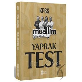 2024 KPSS Eğitim Bilimleri Muallim Tüm Dersler Yaprak Test - İsem Yayınları