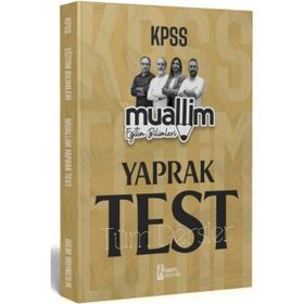 2024 KPSS Eğitim Bilimleri Muallim Tüm Dersler Yaprak Test - İsem Yayınları