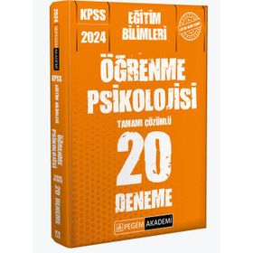 2024 KPSS Eğitim Bilimleri Öğrenme Psikolojisi Çözümlü Soru Bankası Bünyamin Atalay İndeks Akademi Yayıncılık