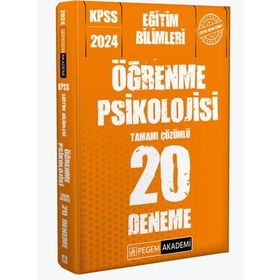 2024 KPSS Eğitim Bilimleri Öğrenme Psikolojisi Çözümlü Soru Bankası Bünyamin Atalay İndeks Akademi Yayıncılık