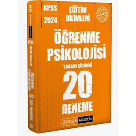2024 KPSS Eğitim Bilimleri Öğrenme Psikolojisi Çözümlü Soru Bankası Bünyamin Atalay İndeks Akademi Yayıncılık