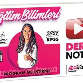 2024 KPSS Eğitim Bilimleri Öğretim Yöntem ve Teknikleri Program Geliştirme Video Ders Notları - İndeks Akademi