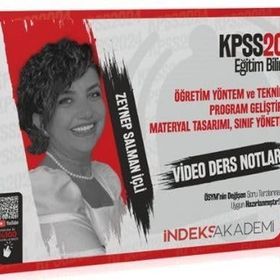 2024 KPSS Eğitim Bilimleri Öğretim Yöntem ve Teknikleri Program Geliştirme Video Ders Notları - İndeks Akademi