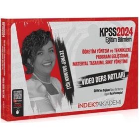 2024 KPSS Eğitim Bilimleri Öğretim Yöntem ve Teknikleri Program Geliştirme Video Ders Notları - İndeks Akademi