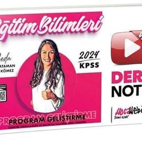 2024 KPSS Eğitim Bilimleri Öğretim Yöntem ve Teknikleri Program Geliştirme Video Ders Notları - İndeks Akademi