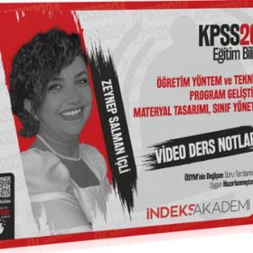 2024 KPSS Eğitim Bilimleri Öğretim Yöntem ve Teknikleri Program Geliştirme Video Ders Notları - İndeks Akademi