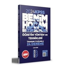 2024 KPSS Eğitim Bilimleri Öğretim Yöntem ve Teknikleri Tamamı Çözümlü 24 Deneme - Benim Hocam Yayınları