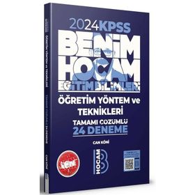2024 KPSS Eğitim Bilimleri Öğretim Yöntem ve Teknikleri Tamamı Çözümlü 24 Deneme - Benim Hocam Yayınları
