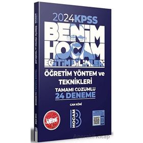 2024 KPSS Eğitim Bilimleri Öğretim Yöntem ve Teknikleri Tamamı Çözümlü 24 Deneme - Benim Hocam Yayınları