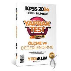 2024 KPSS Eğitim Bilimleri Ölçe ve Değerlendirme Çek Kopart Yaprak Test - Yediiklim Yayınları