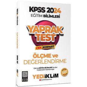 2024 KPSS Eğitim Bilimleri Ölçe ve Değerlendirme Çek Kopart Yaprak Test - Yediiklim Yayınları