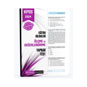 2024 KPSS Eğitim Bilimleri Ölçme ve Değerlendirme Yaprak Test - Pegem Akademi Yayıncılık