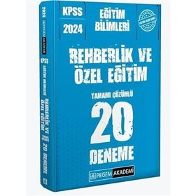 2024 KPSS Eğitim Bilimleri Rehberlik ve Özel Eğitim Çözümlü Soru Bankası Bulut Vurdum İndeks Akademi Yayıncılık
