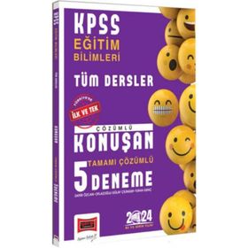 2024 KPSS Eğitim Bilimleri Tüm Dersler Tamamı Çözümlü Konuşan 5 Deneme Yargı Yayınları