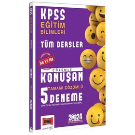 2024 KPSS Eğitim Bilimleri Tüm Dersler Tamamı Çözümlü Konuşan 5 Deneme Yargı Yayınları